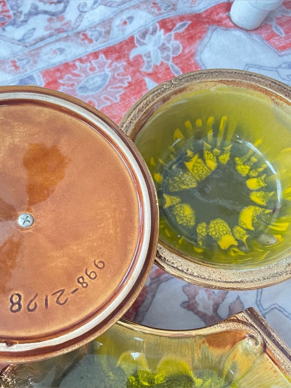 Vintage MCM California Pottery Serving Set - Picture 4 of 5